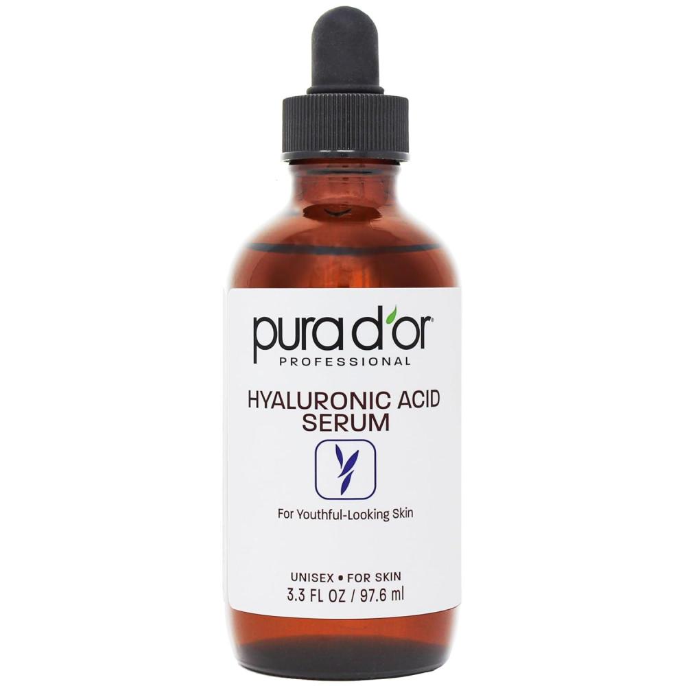 image:imagePURA DOR 33 Oz Hyaluronic Acid Serum For Deep Hydration  AntiAging Plumping amp Moisturizing Formula For Smooth Supple Skin  Natural Skincare Boost  Fine Lines amp Wrinkle Reducer  Travel Size33 Fl Oz Pack of 1