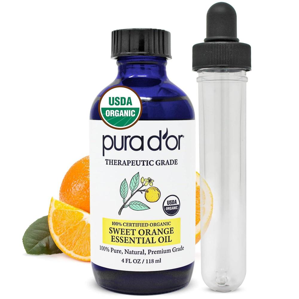 image:imagePURA DOR Organic Ylang Ylang Essential Oil 4oz with Glass Dropper 100 Pure amp Natural Therapeutic Grade for Hair Body Skin Aromatherapy Diffuser Relaxation Massage Mood Antioxidant SupportOrange
