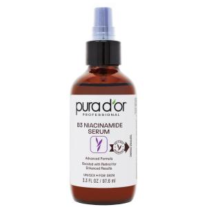 PURA D’OR 3.3 Oz B3 Niacinamide Advanced Facial Serum – Skin Care Formula with Retinol For Wrinkles, Hydration & Radiant Complexion – All Skin Types, Hypoallergenic – Women & Men(3.3 Ounce (Pack of 1))
